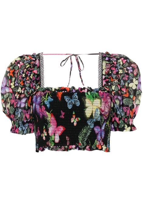 Top Lirio con stampa in nero di Charo Ruiz Ibiza - donna CHARO RUIZ IBIZA 1989 | 242103BLK